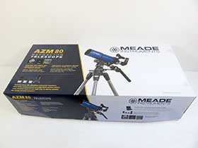 MEADE ミード 天体望遠鏡 AZM-80 短焦点屈折アクロマート 口径80mm 焦点距離400mm 未使用